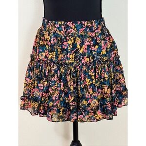 MISA Los Angeles Marion Skirt Abstract Floral Size XS‎
